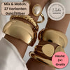 Mix & Match Lumi Armreifen - Gold & Silber