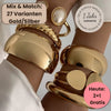Mix & Match Lumi Armreifen - hochwertige Vergoldung oder Silber Finish