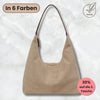 Suede Vegan Shoulder Bag